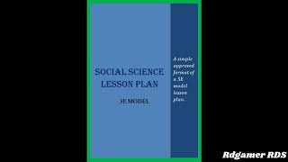 5 e lesson plan social studies