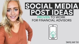 financial planning social media posts