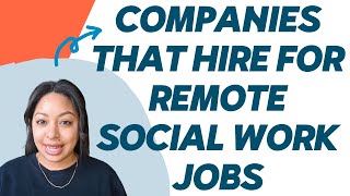 online social work jobs