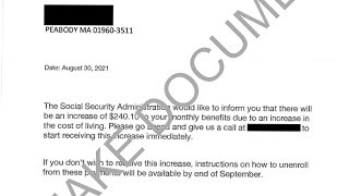 social security scam letters