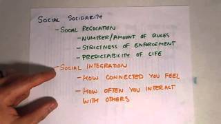 social solidarity definition sociology