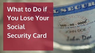 what to do if my social security card gets stolen